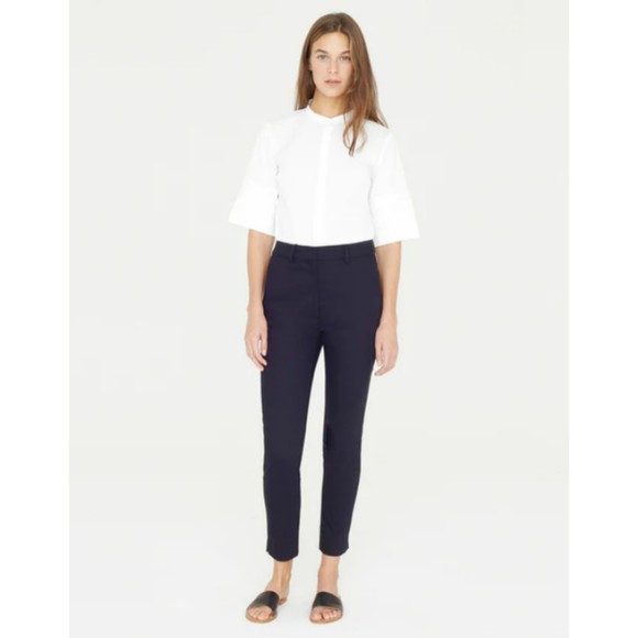 Apiece Apart Camilla High Waisted Hunter green cropped Pant‎ size 6 - Picture 1 of 8